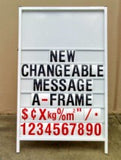 Changeable Message A-Frame