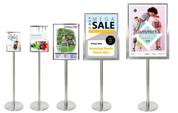 Poster Holder Stands (stainless steel)