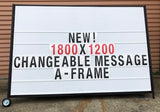 Changeable Message A-Frame